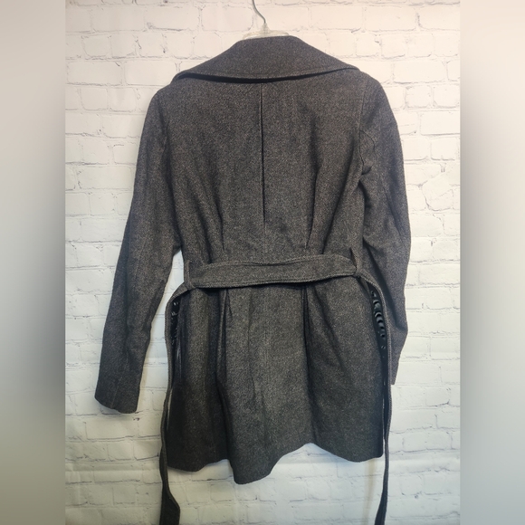 Armani Exchange/ Gray Wool Blend Pea Coat - Picture 6 of 6